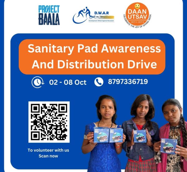 Sanitary pads distribution & Awareness Session